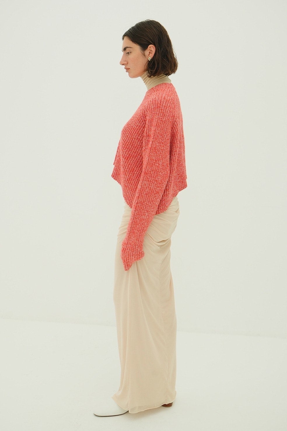 2WAY TULLE GATHERED SKIRT