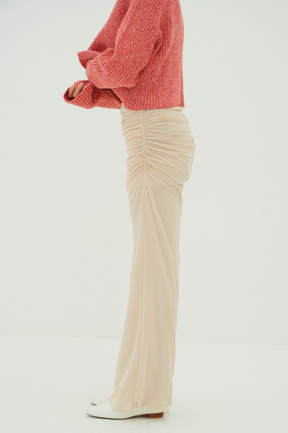 2WAY TULLE GATHERED SKIRT