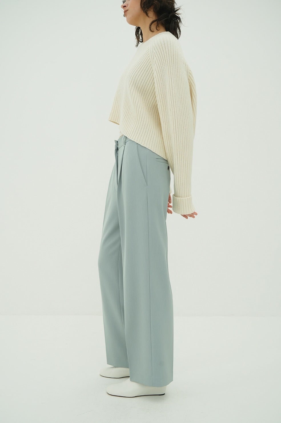 2WAY TUCK STRAIGHT PANTS