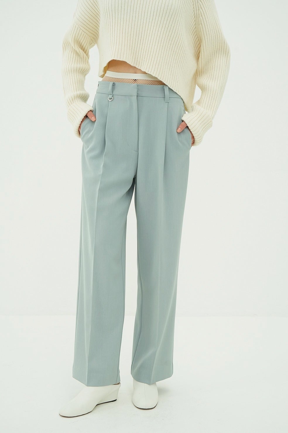 2WAY TUCK STRAIGHT PANTS