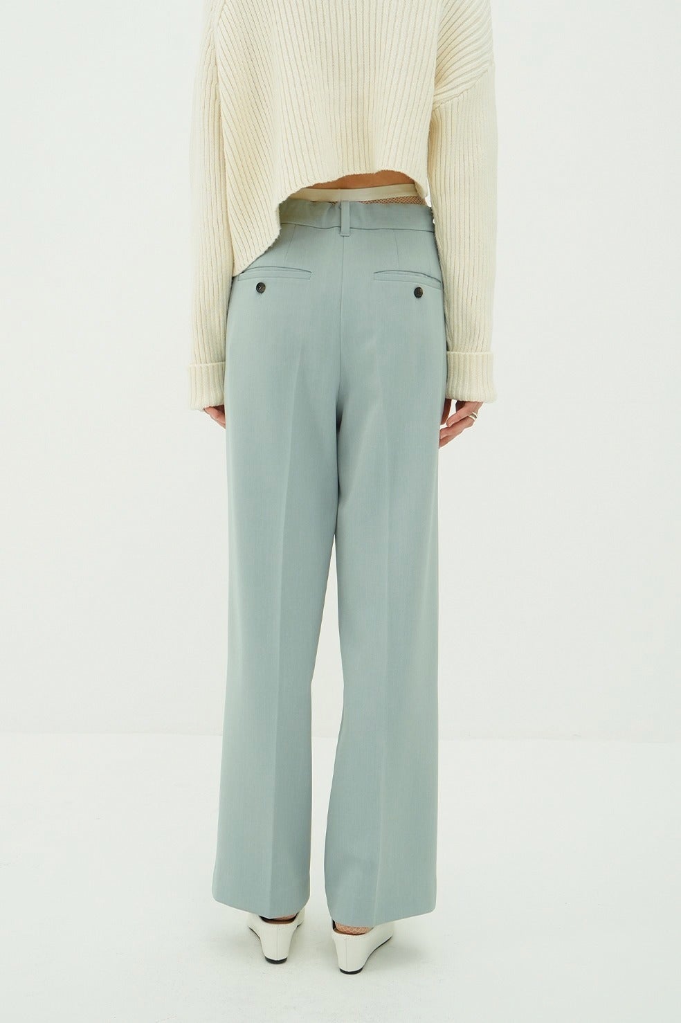 2WAY TUCK STRAIGHT PANTS