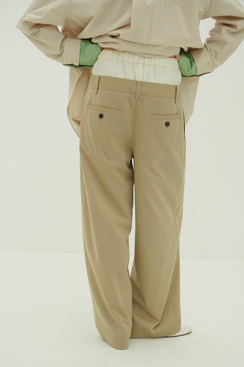W WAIST WIDE SLACKS