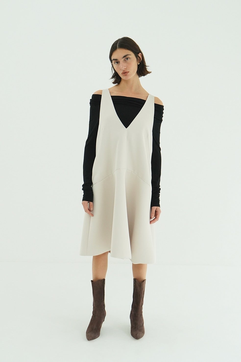 BONDED JUMPER SKIRT