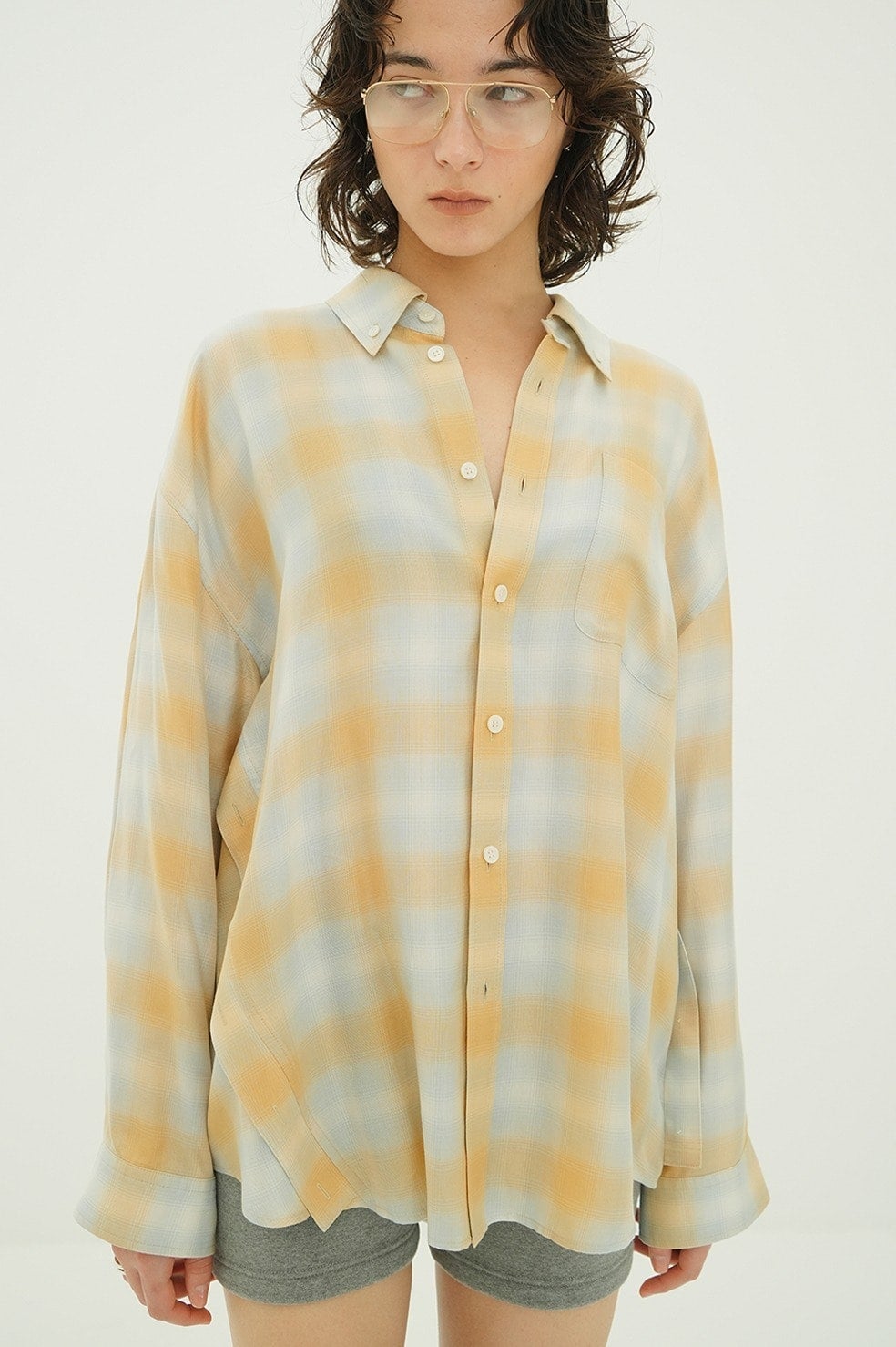 2WAY OVER OMBRE CHECK SHIRTS