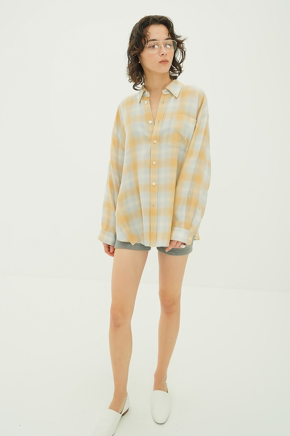 2WAY OVER OMBRE CHECK SHIRTS