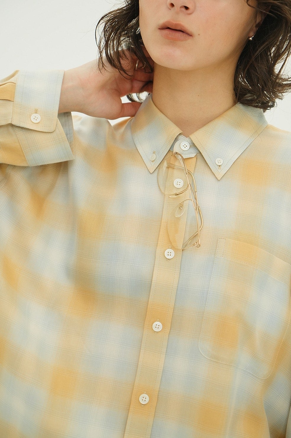 2WAY OVER OMBRE CHECK SHIRTS