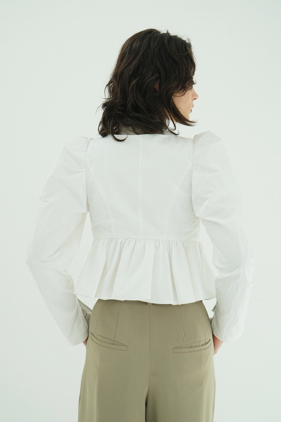 SHORT PEPLUM RIBBON TOPS