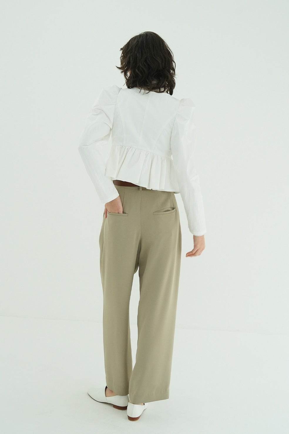 SHORT PEPLUM RIBBON TOPS