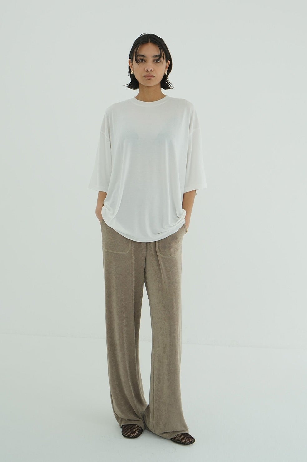 HALF SLEEVE SOFT CUT TOPS