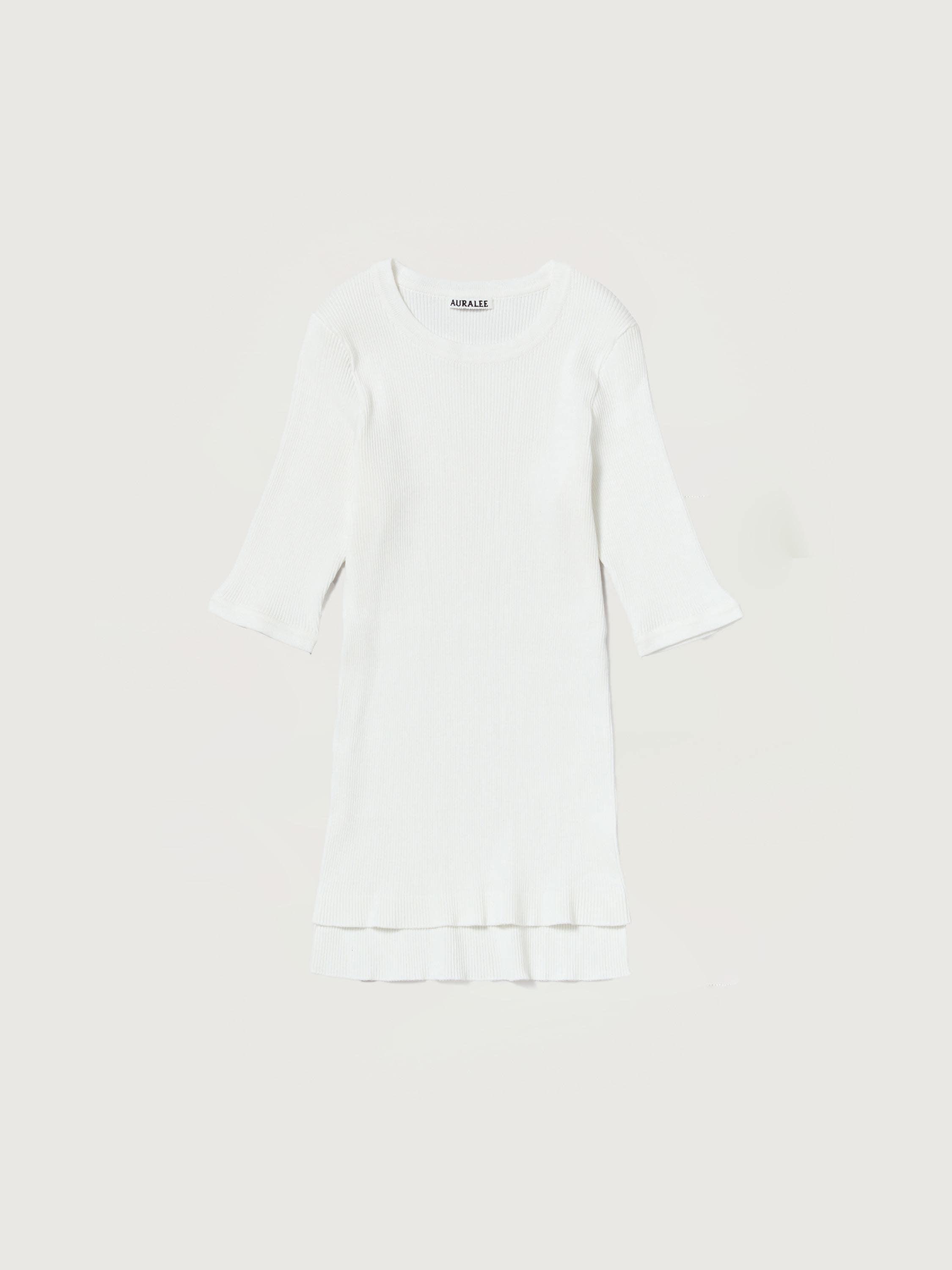 COTTON HIGH GAUGE RIB KNIT TEE
