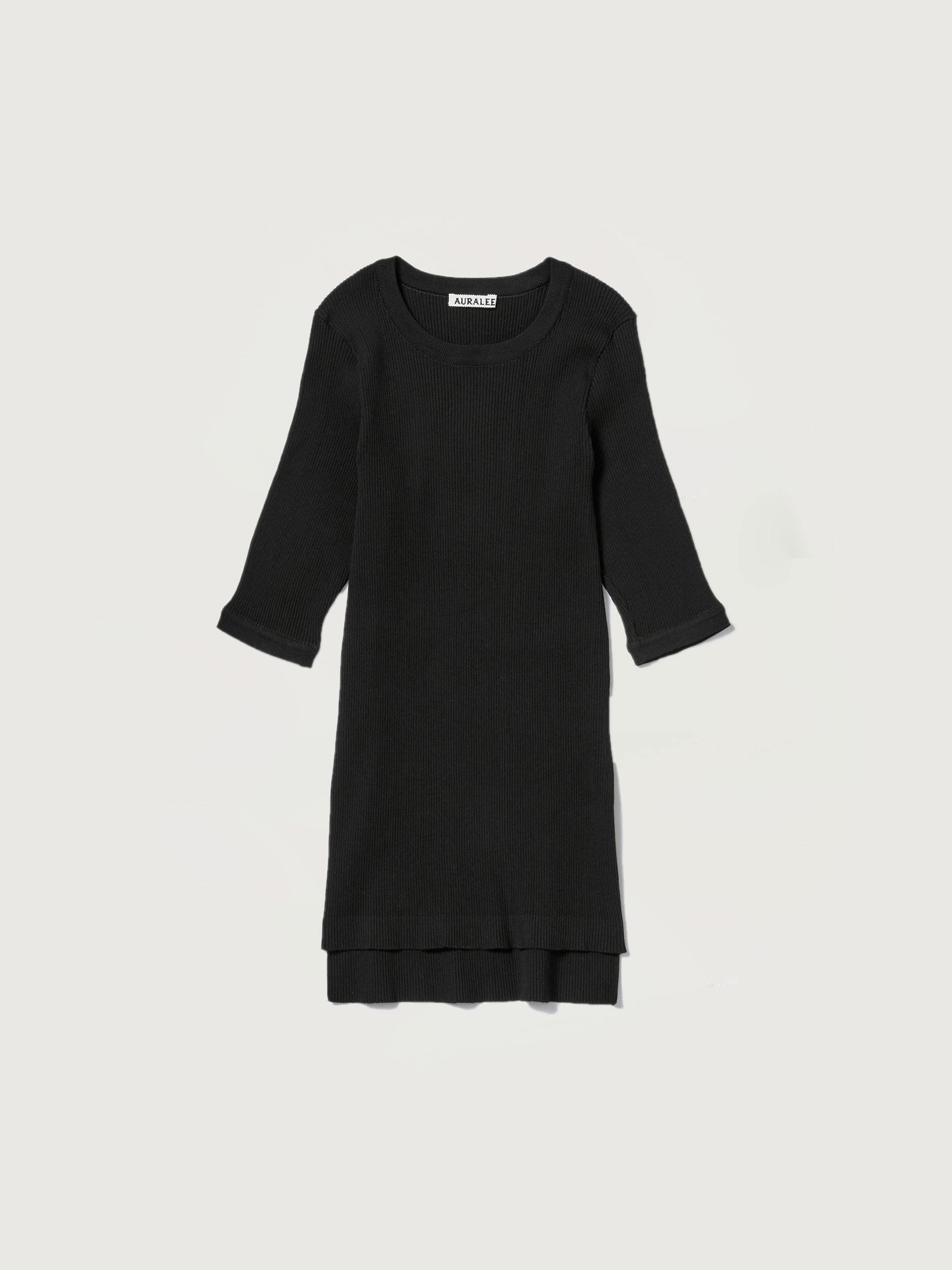 COTTON HIGH GAUGE RIB KNIT TEE