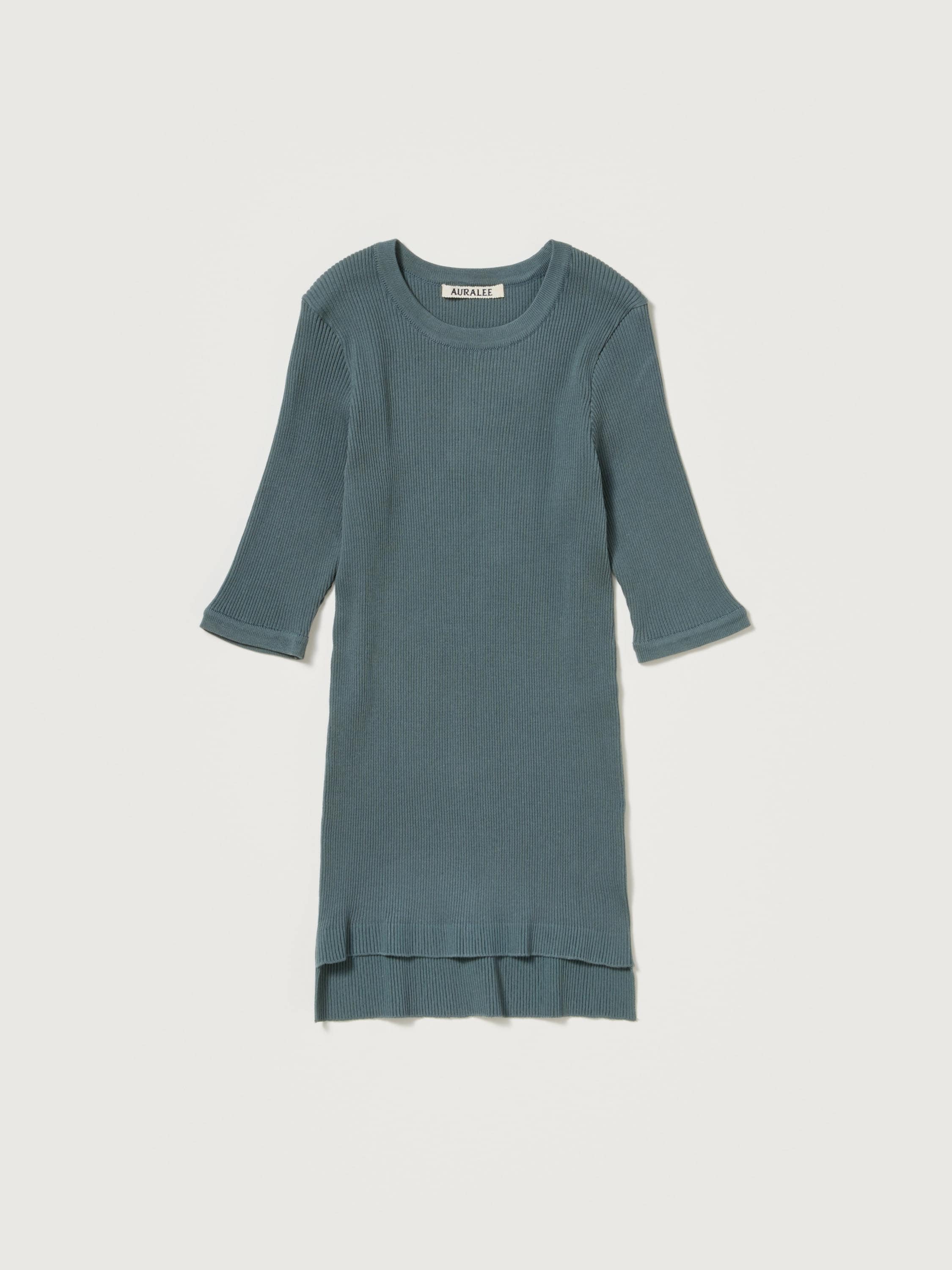 COTTON HIGH GAUGE RIB KNIT TEE