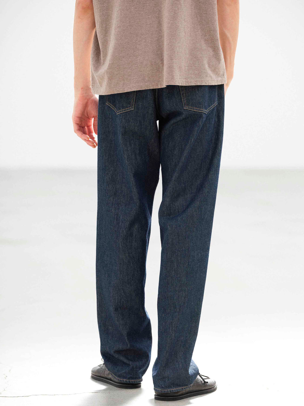 HARD TWIST DENIM WIDE PANTS
