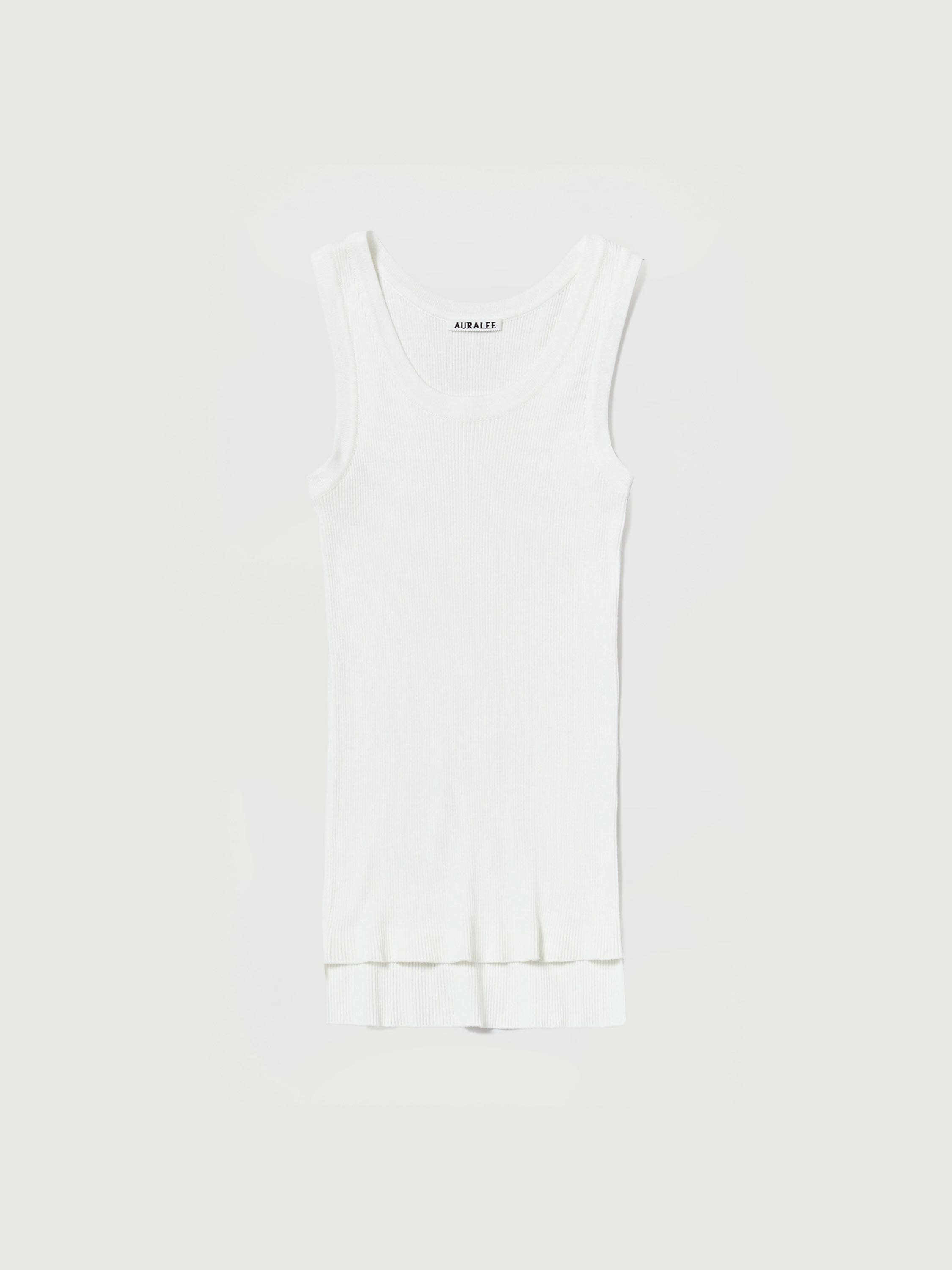 COTTON HIGH GAUGE RIB KNIT TANK