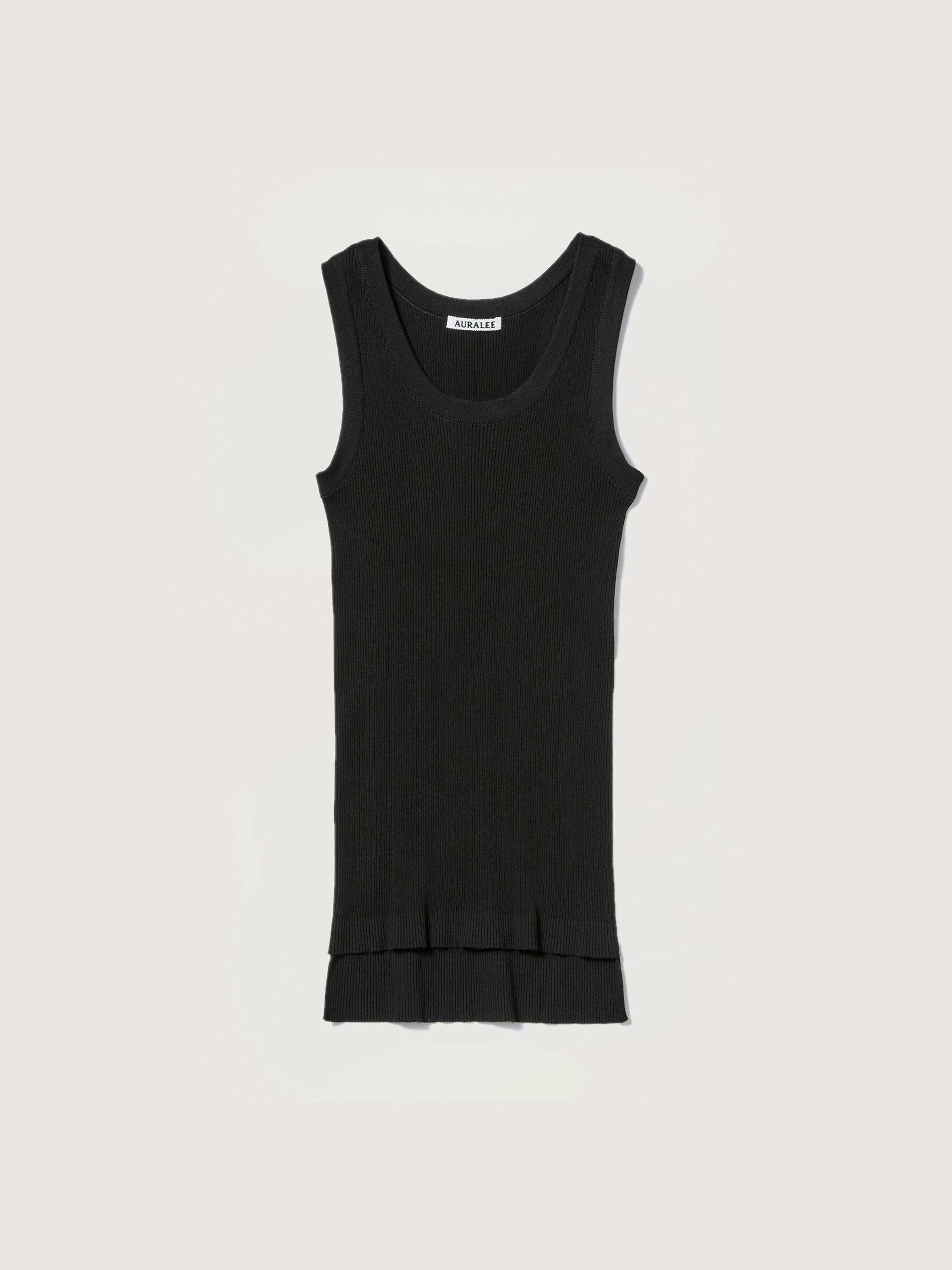 COTTON HIGH GAUGE RIB KNIT TANK