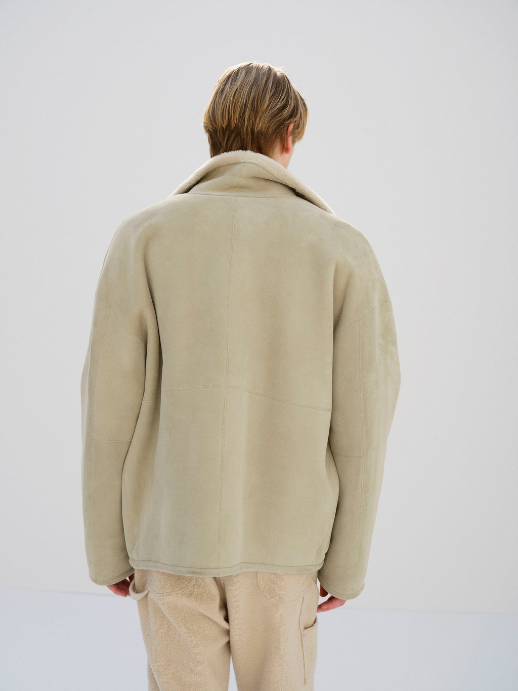 MERINO MOUTON ZIP BLOUSON