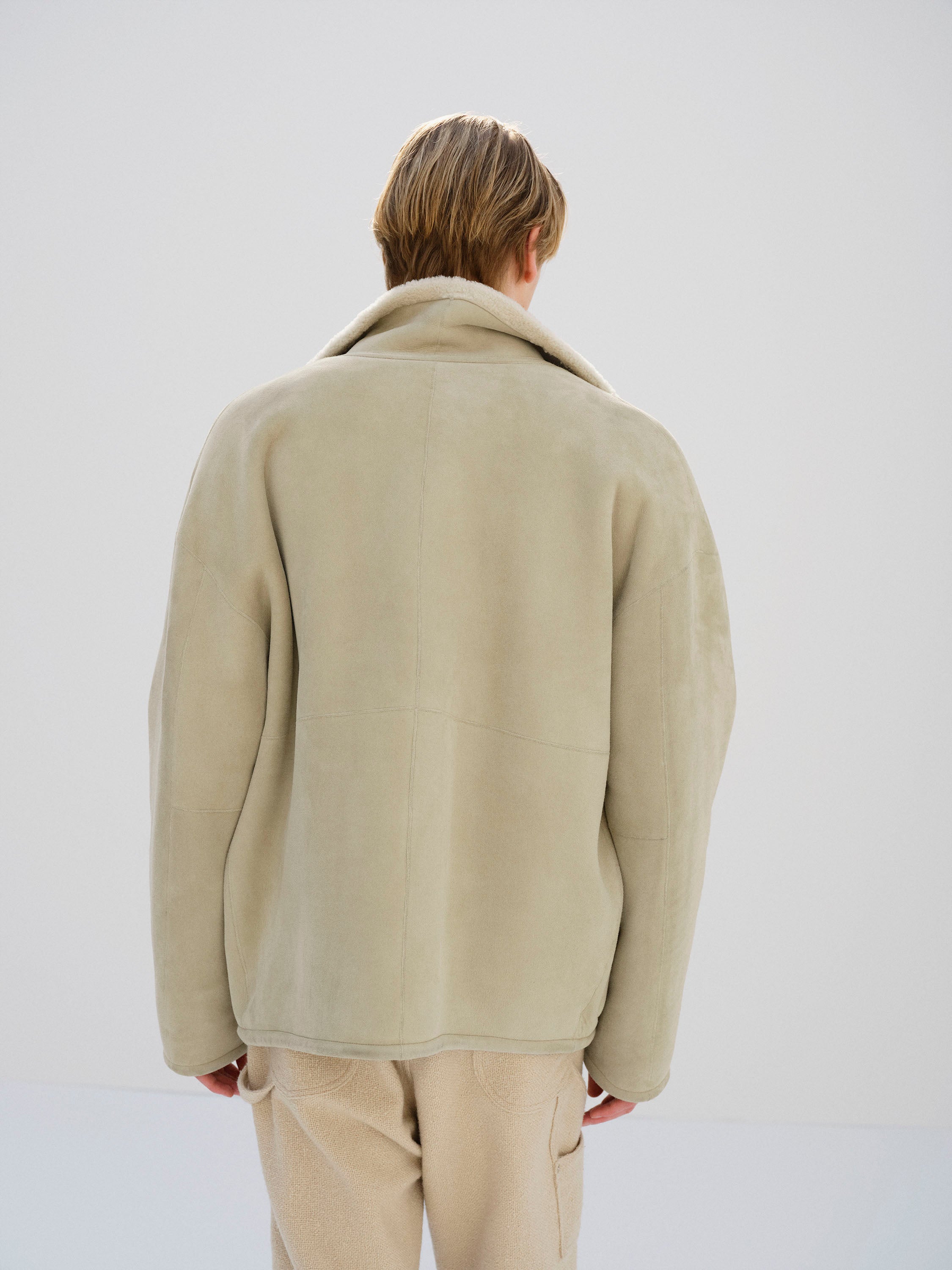 MERINO MOUTON ZIP BLOUSON