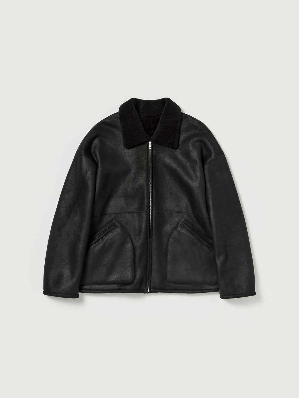 MERINO MOUTON ZIP BLOUSON