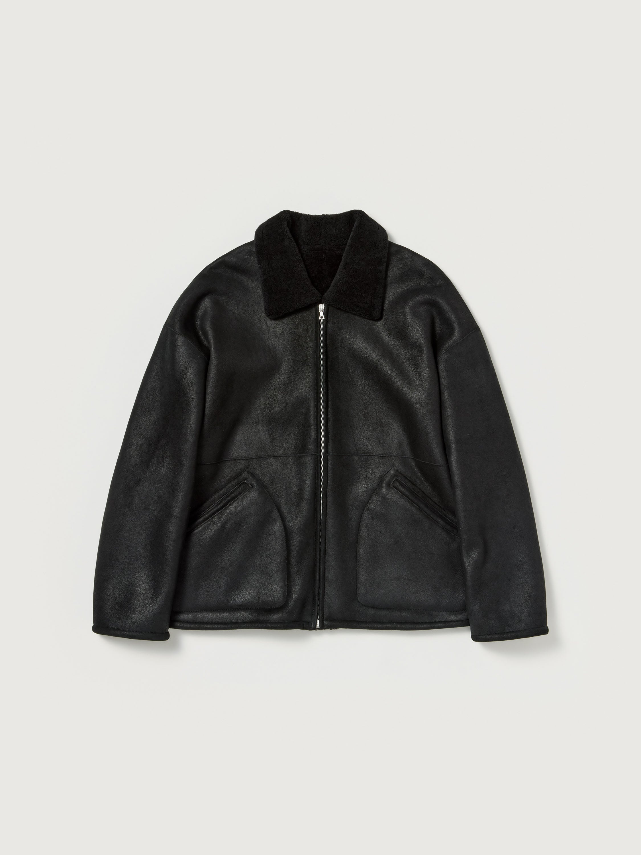 MERINO MOUTON ZIP BLOUSON