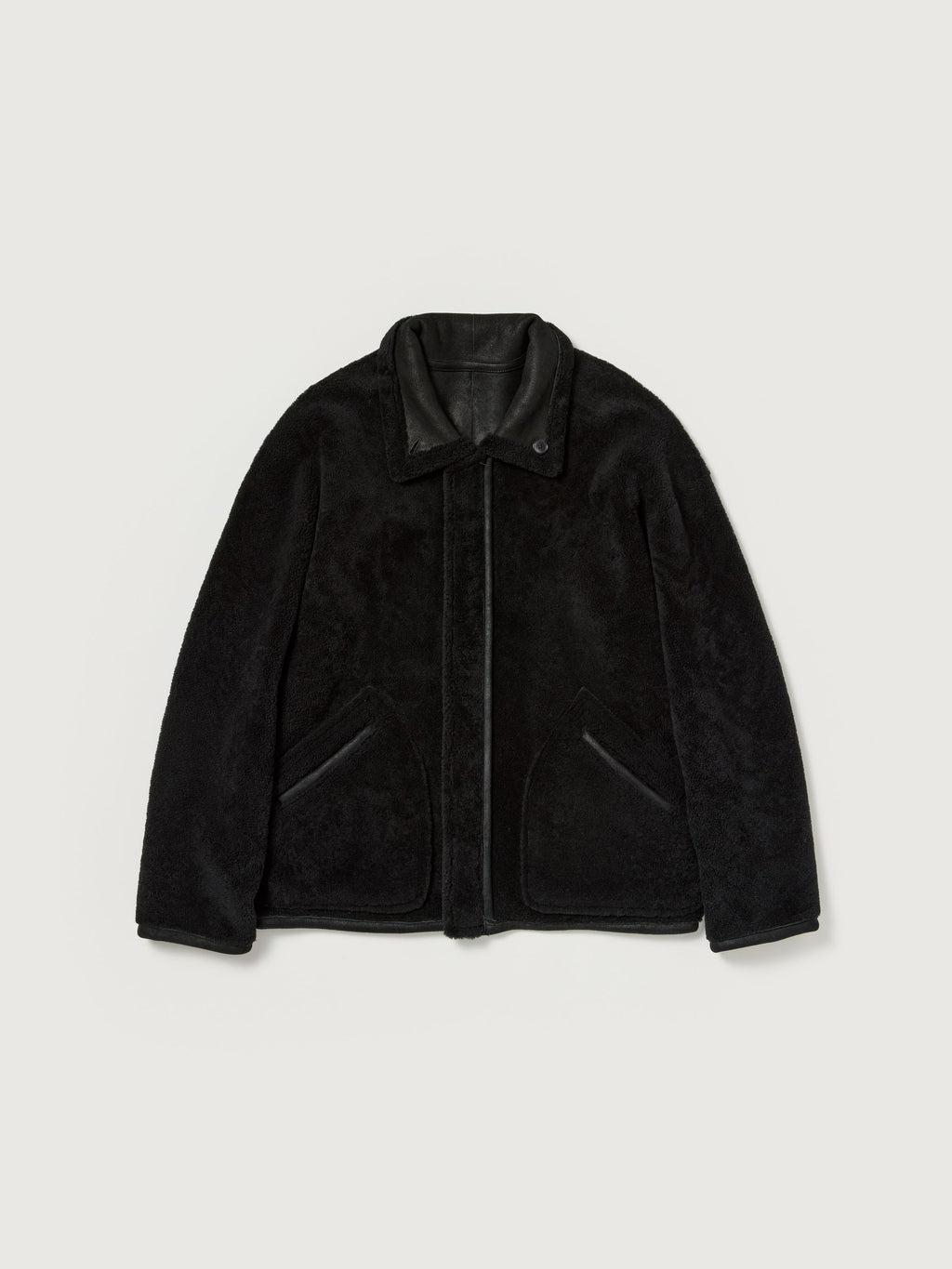 MERINO MOUTON ZIP BLOUSON