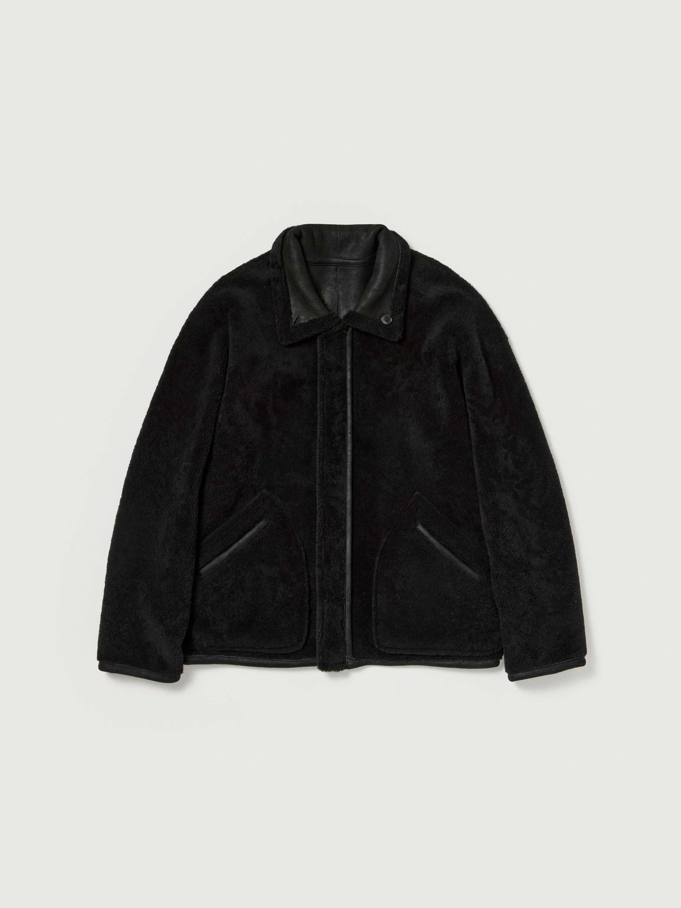 MERINO MOUTON ZIP BLOUSON