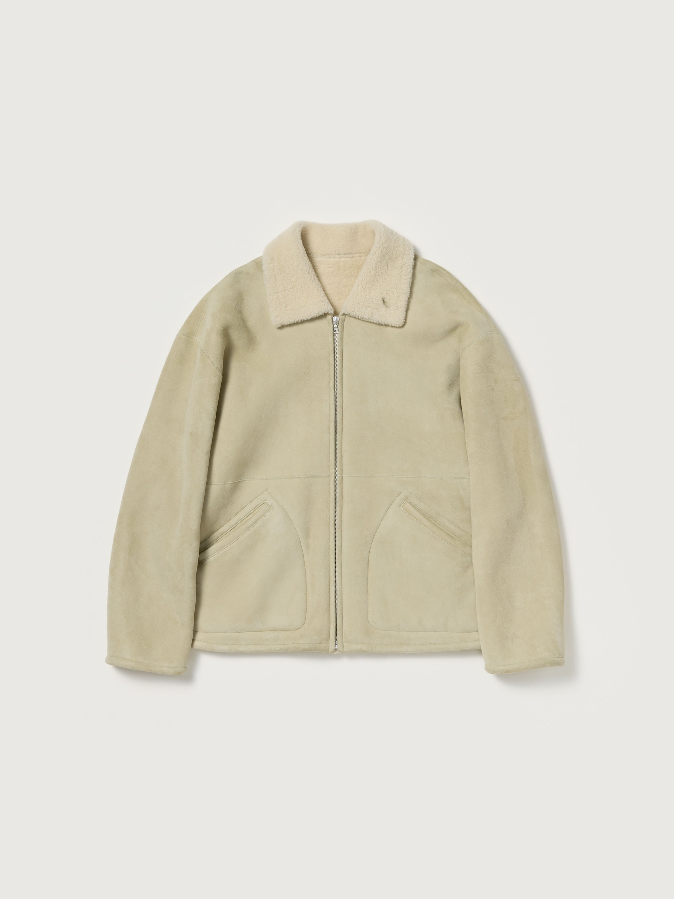 MERINO MOUTON ZIP BLOUSON