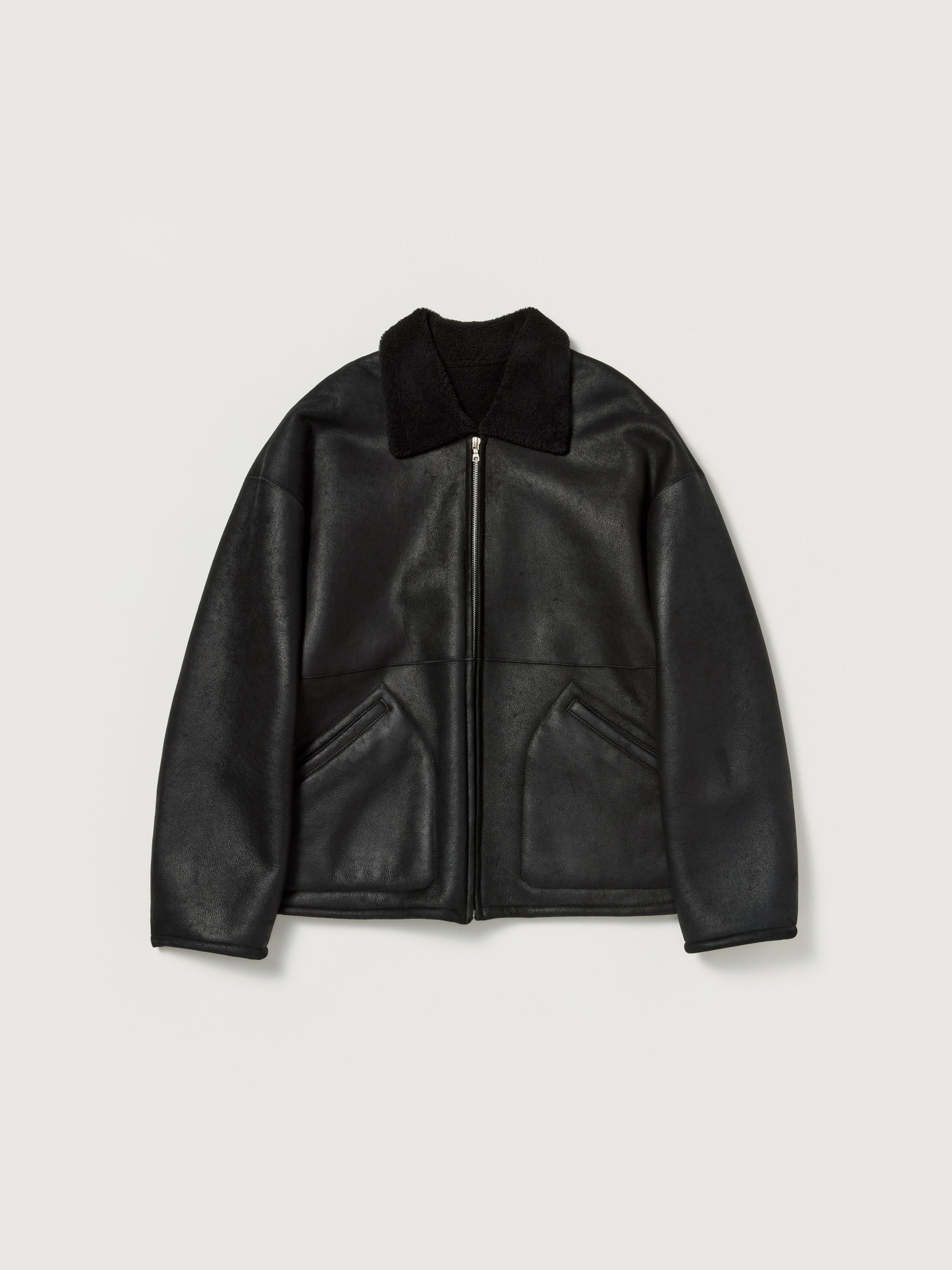 MERINO MOUTON ZIP BLOUSON