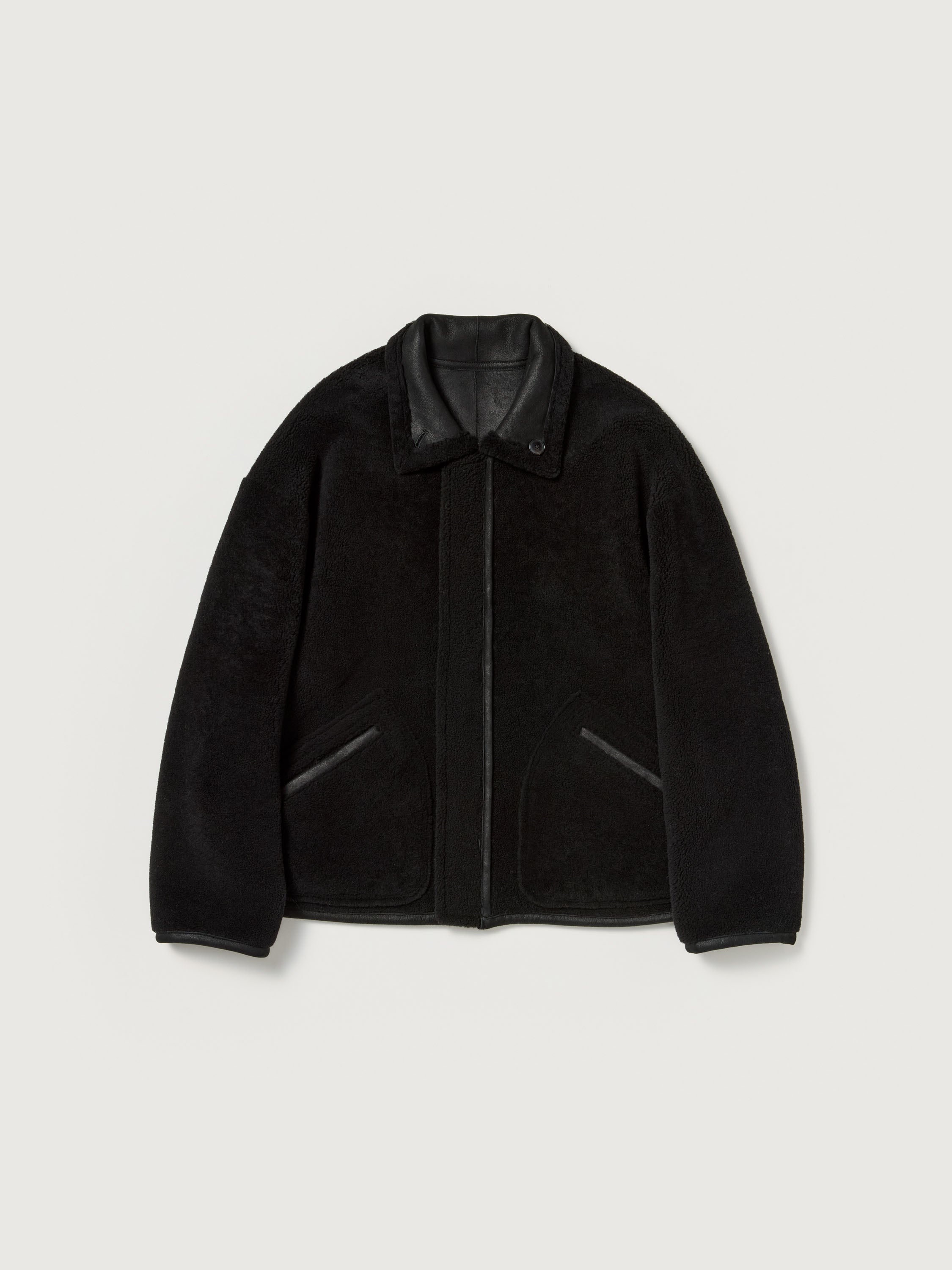 MERINO MOUTON ZIP BLOUSON