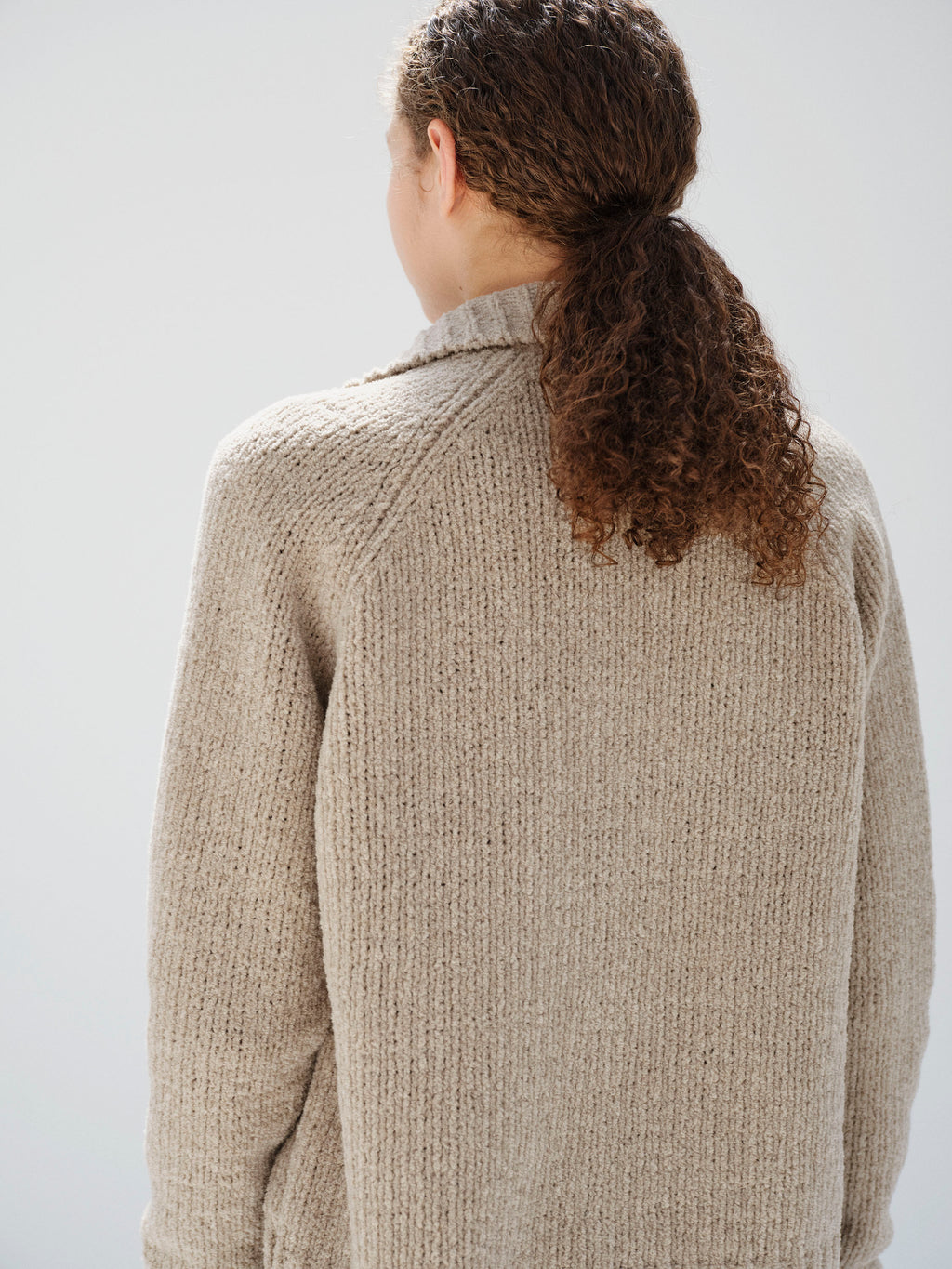 CASHMERE CHENILLE KNIT CARDIGAN