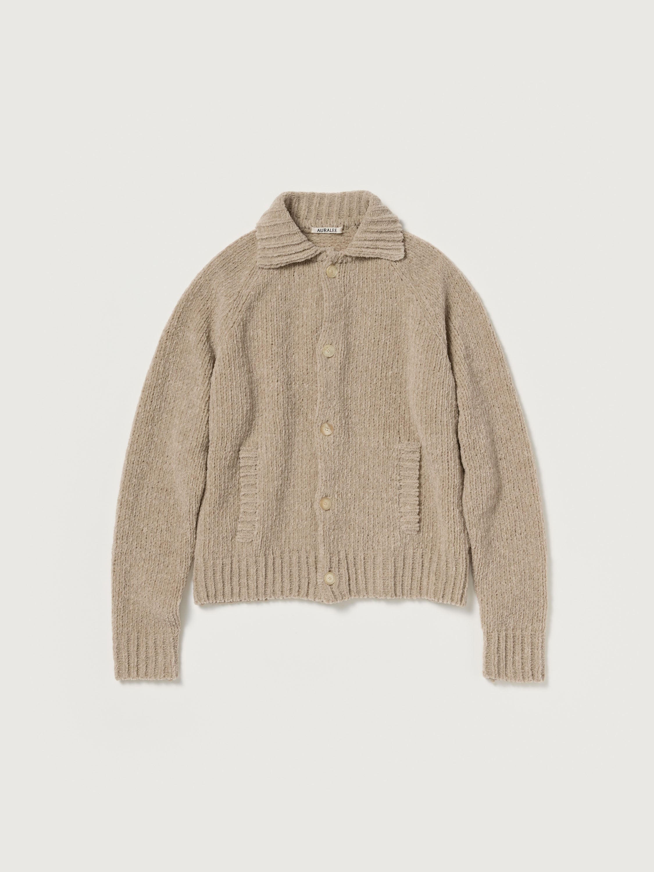 CASHMERE CHENILLE KNIT CARDIGAN