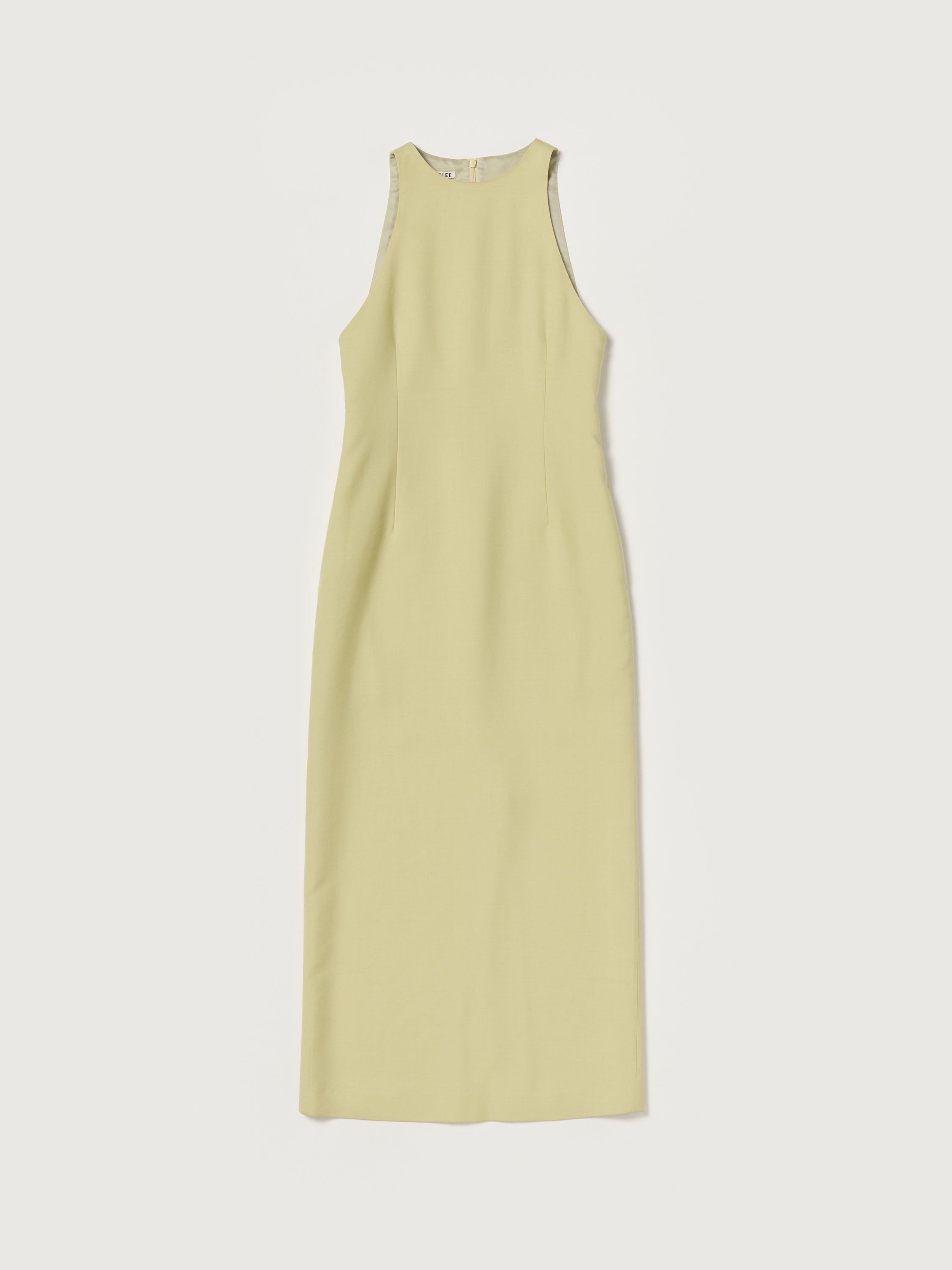 TENSE WOOL DOUBLE CLOTH SLEEVELESS DRESS