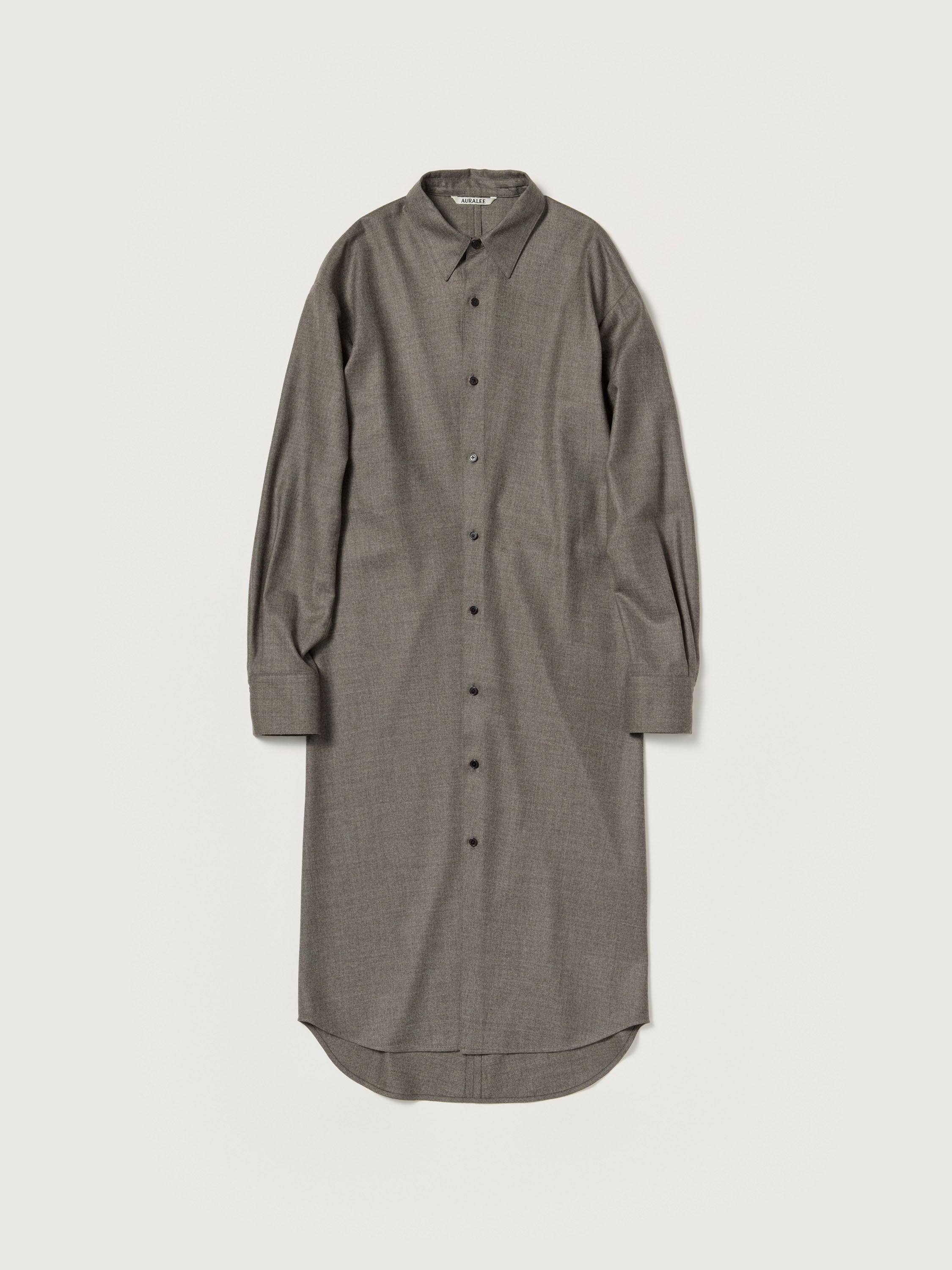 SUPER LIGHT WOOL SHIRT DRESS