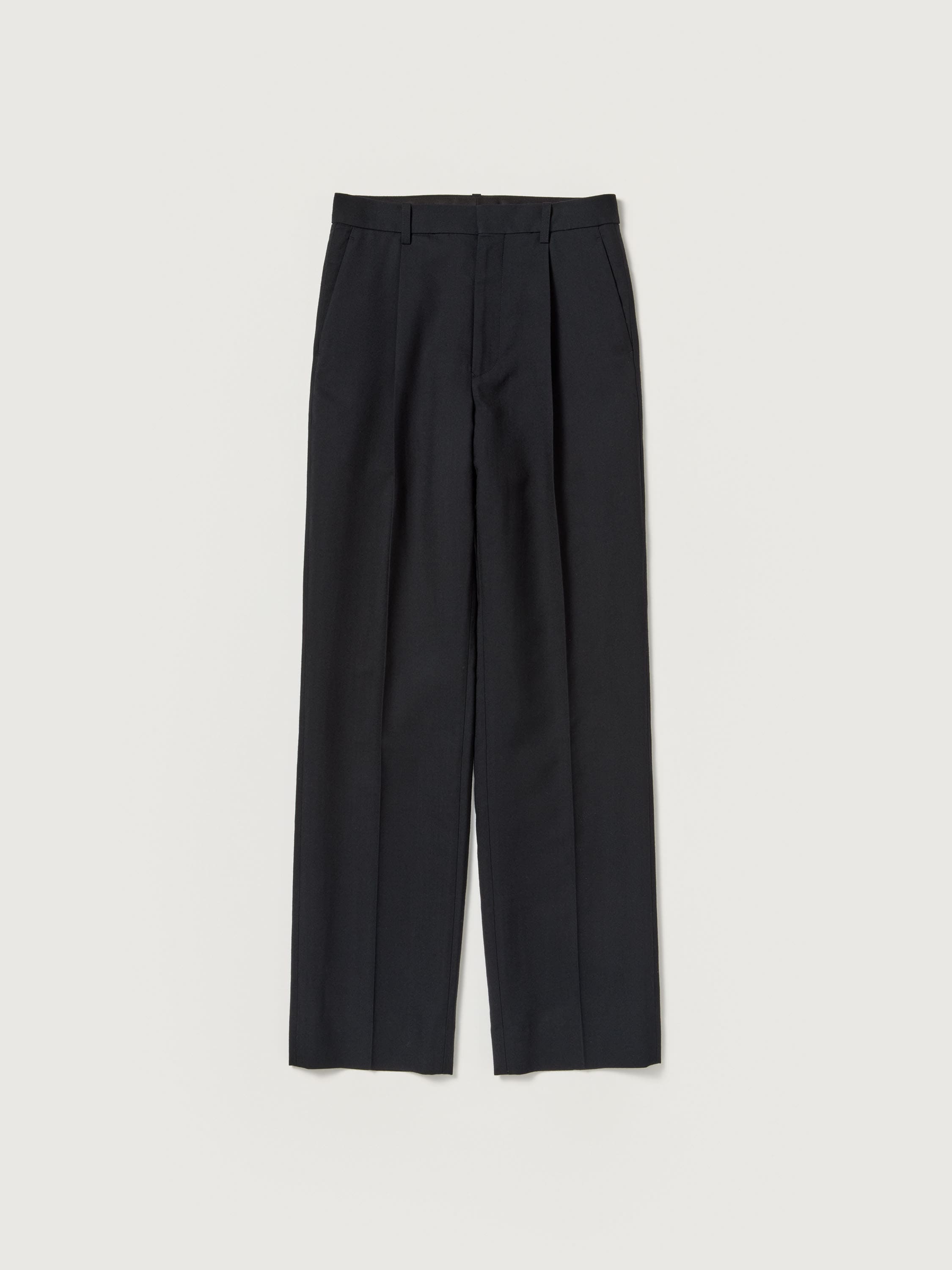 TENSE WOOL DOUBLE CLOTH SLACKS