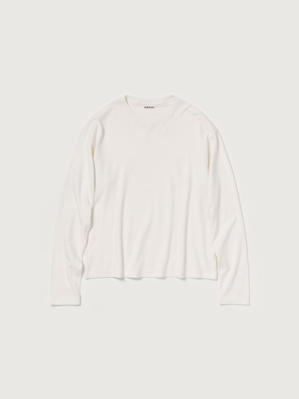 BRUSHED ORGANIC COTTON JERSEY L/S TEE