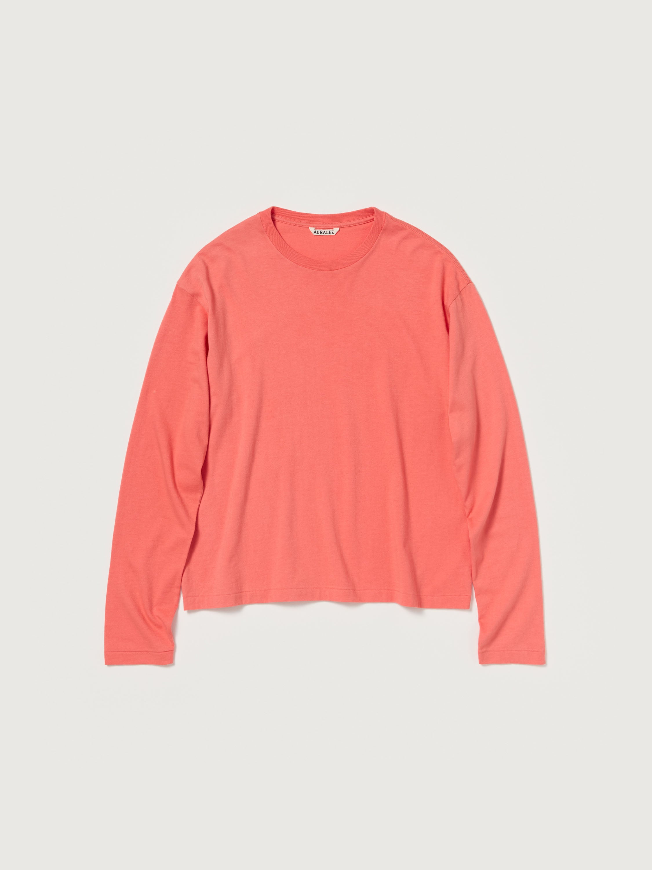 BRUSHED ORGANIC COTTON JERSEY L/S TEE