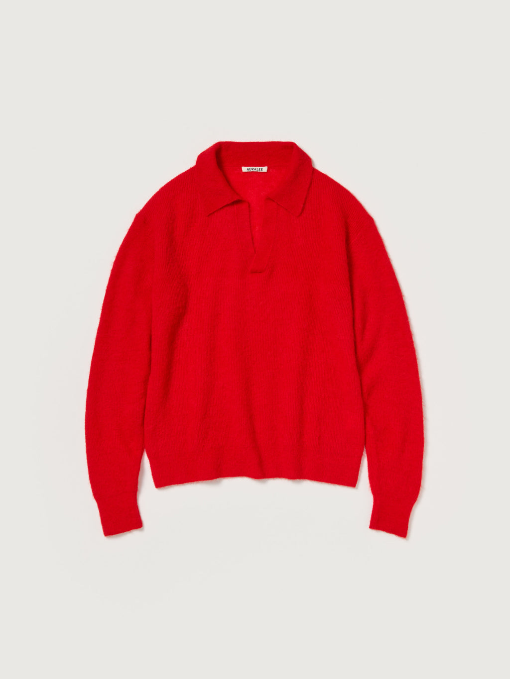 BABY SURI ALPACA SHEER KNIT SKIPPER POLO