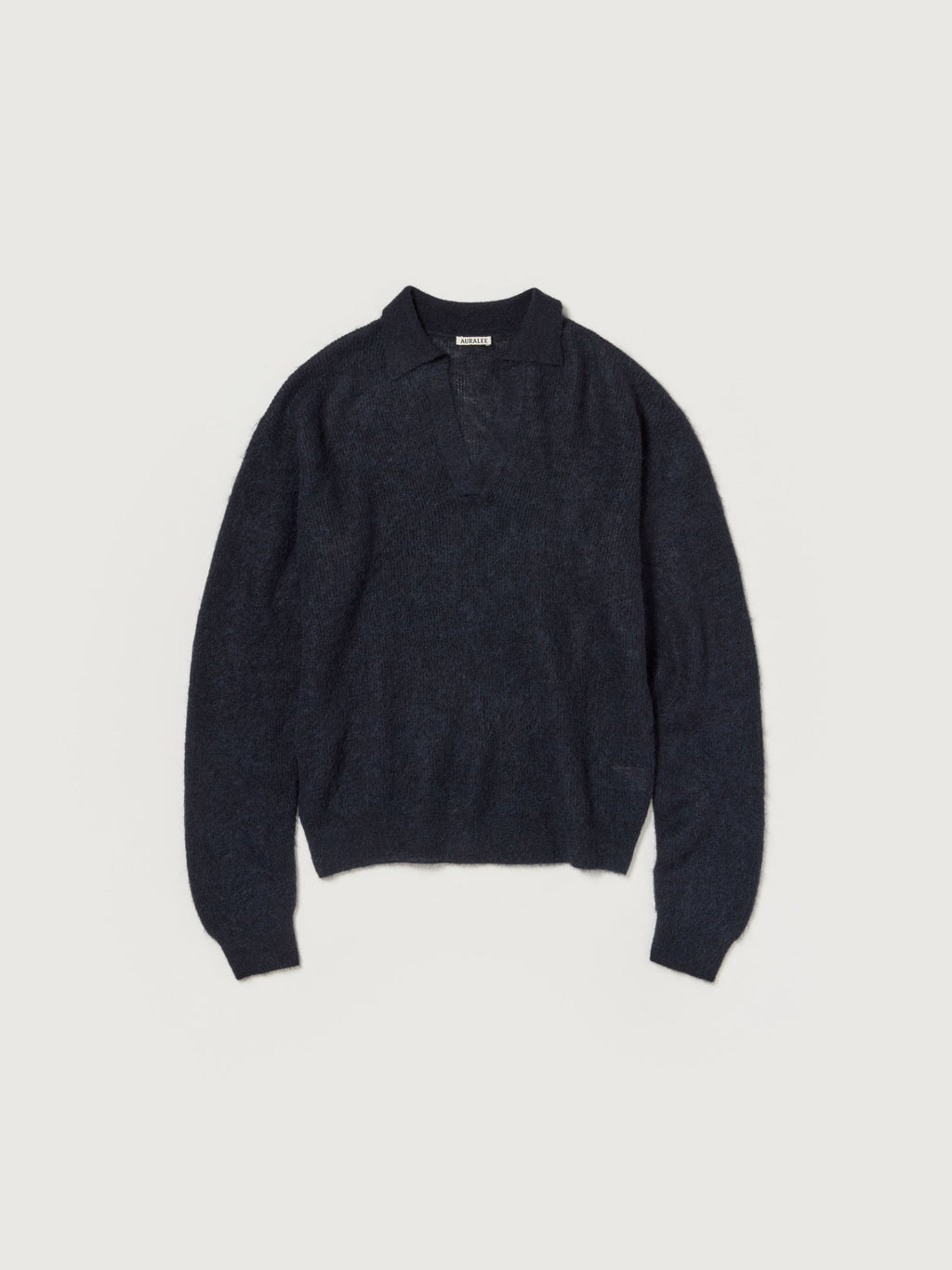 BABY SURI ALPACA SHEER KNIT SKIPPER POLO