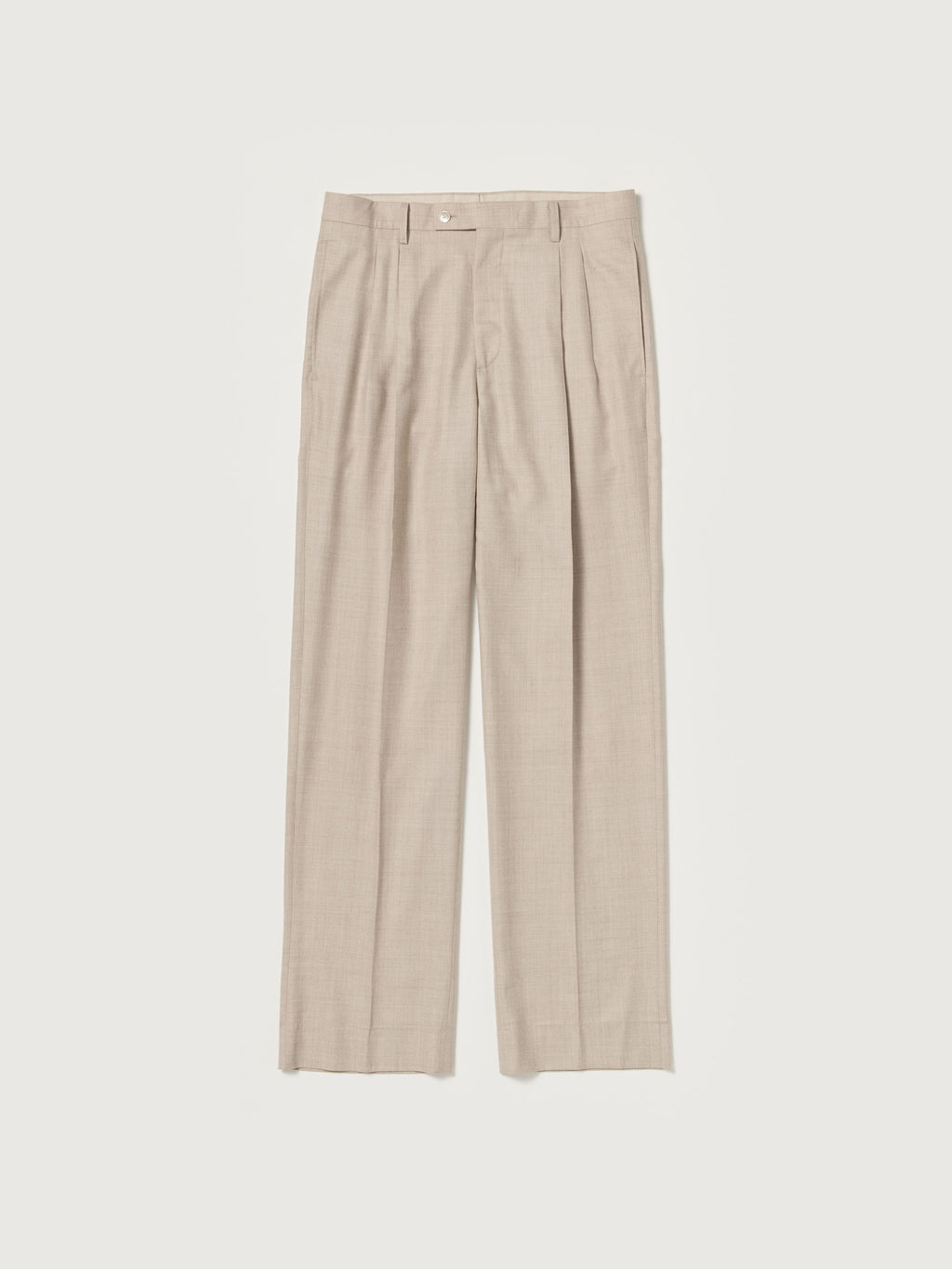 SUPER LIGHT WOOL TWO-TUCK SLACKS