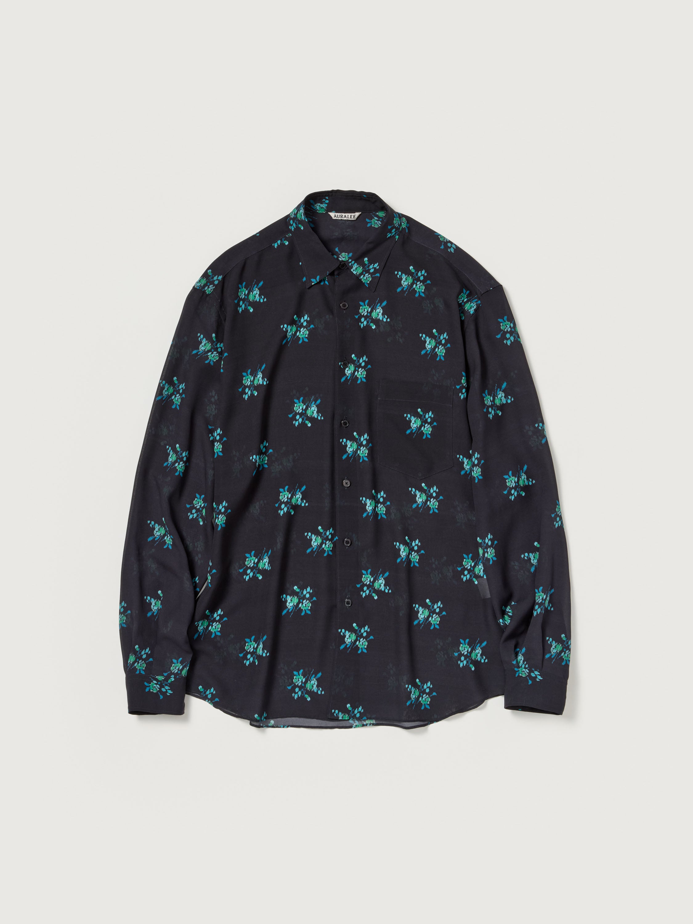 PRINTED AIRY SILK GEORGETTE SHIRT