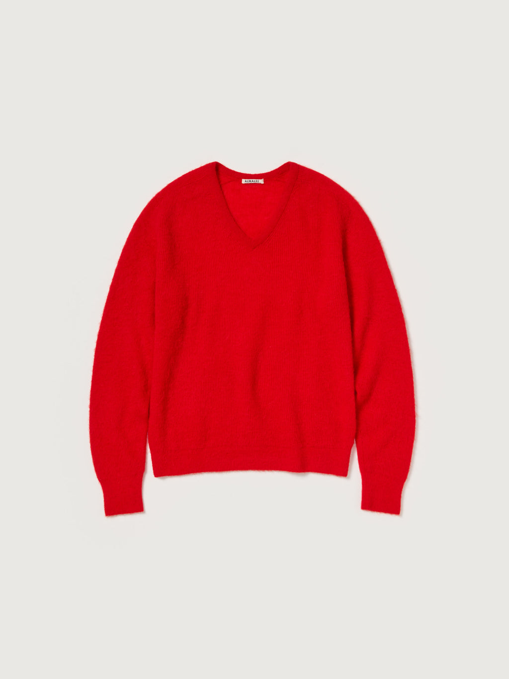BABY SURI ALPACA SHEER KNIT V-NECK P/O