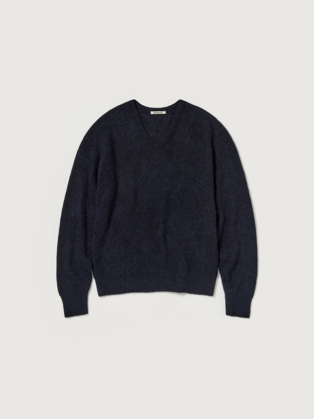 BABY SURI ALPACA SHEER KNIT V-NECK P/O