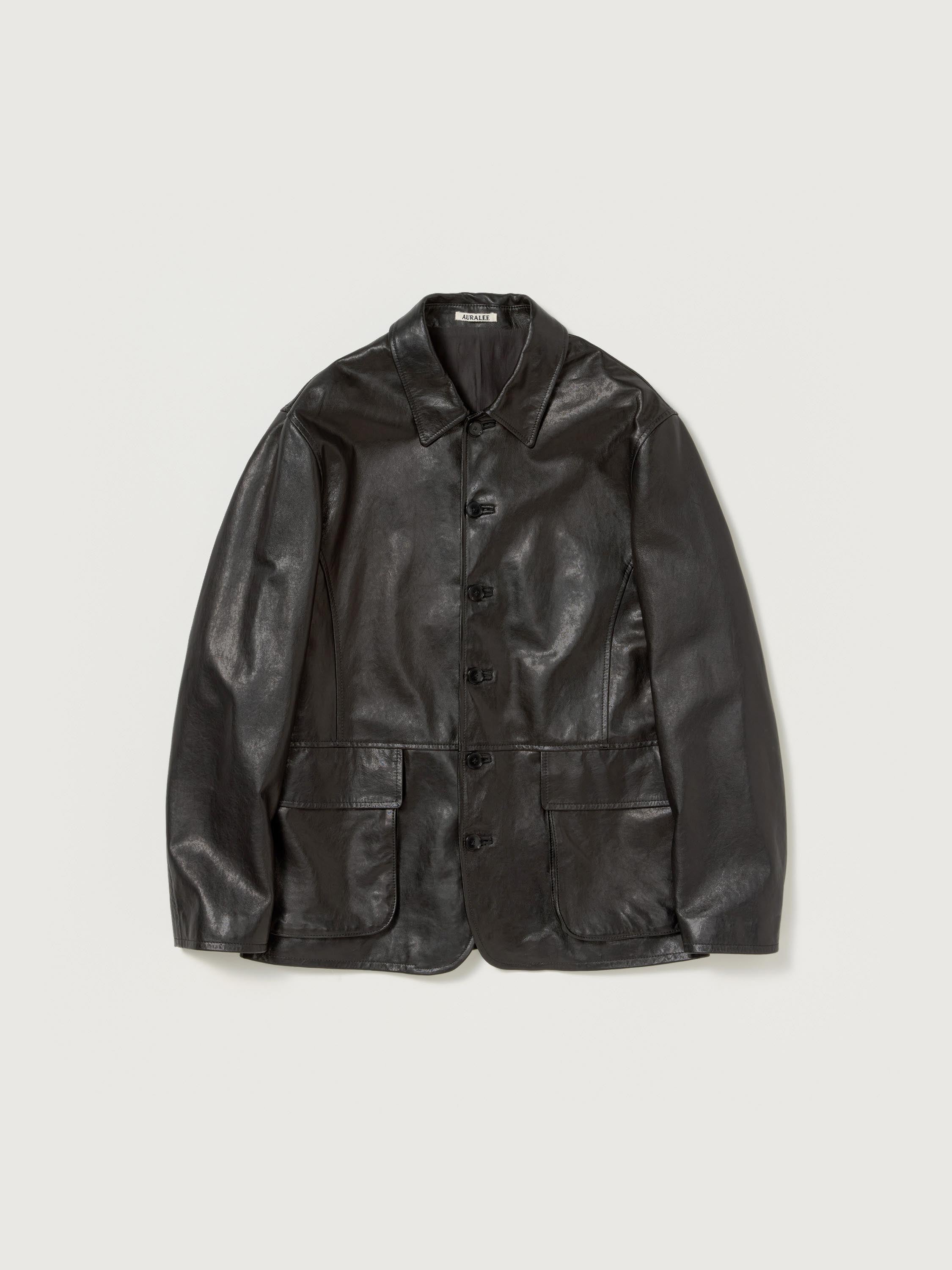 TEXTURED LAMB LEATHER BLOUSON