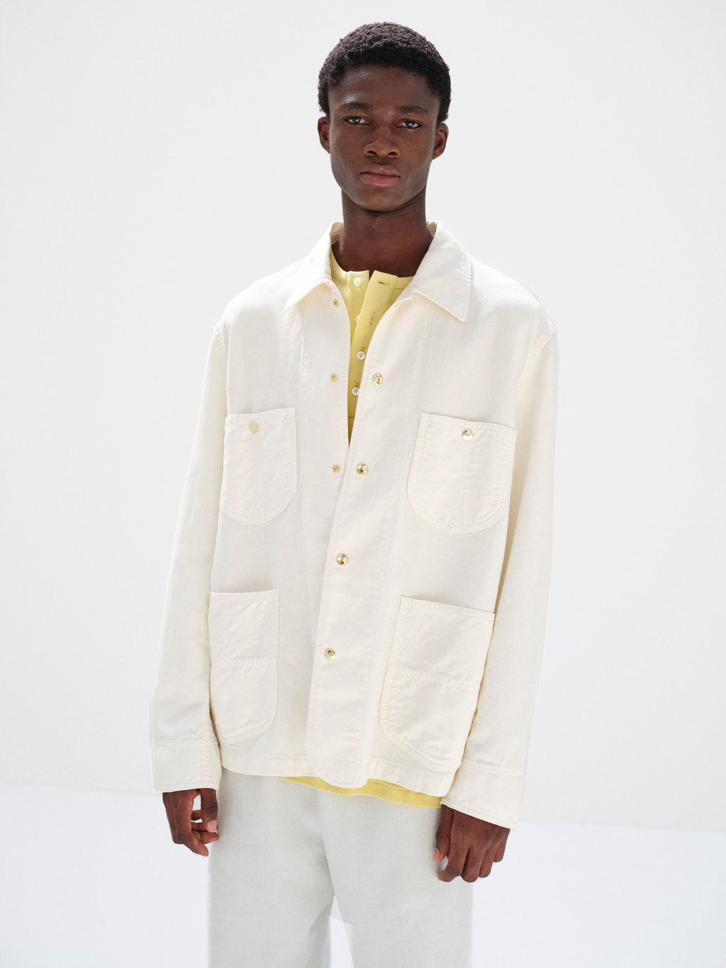 WOOL COTTON LINEN OX WORK JACKET