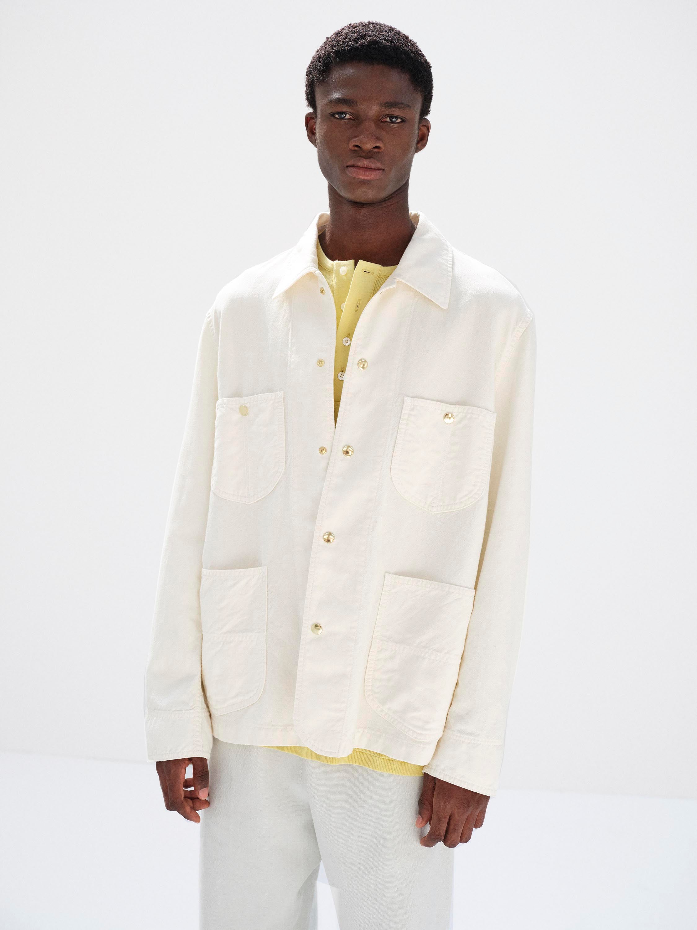 WOOL COTTON LINEN OX WORK JACKET