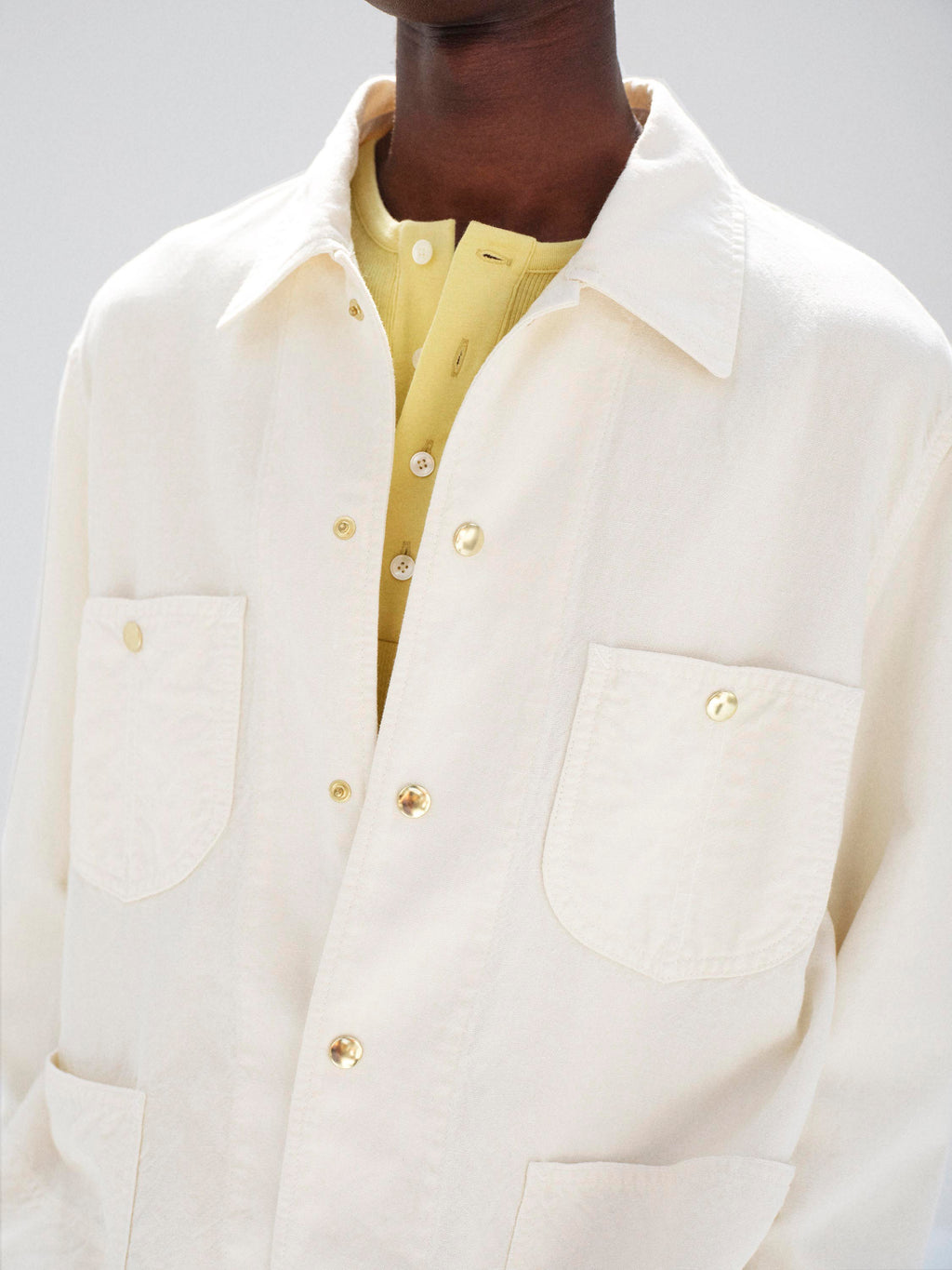 WOOL COTTON LINEN OX WORK JACKET