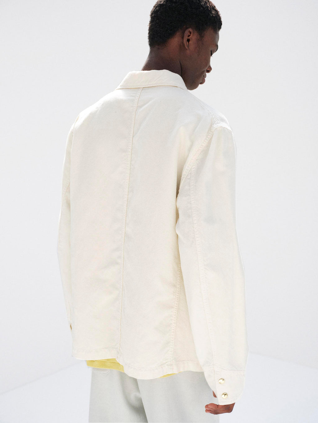 WOOL COTTON LINEN OX WORK JACKET