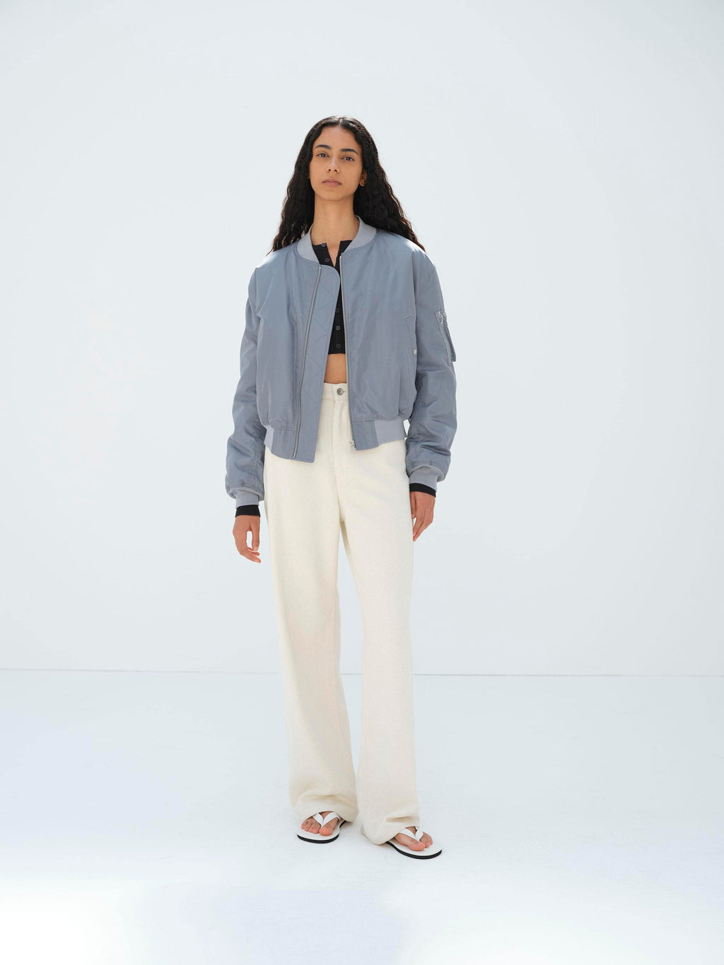 HIGH DENSITY SILK TWILL FLIGHT BLOUSON