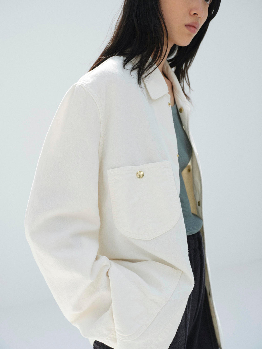 WOOL COTTON LINEN OX WORK JACKET