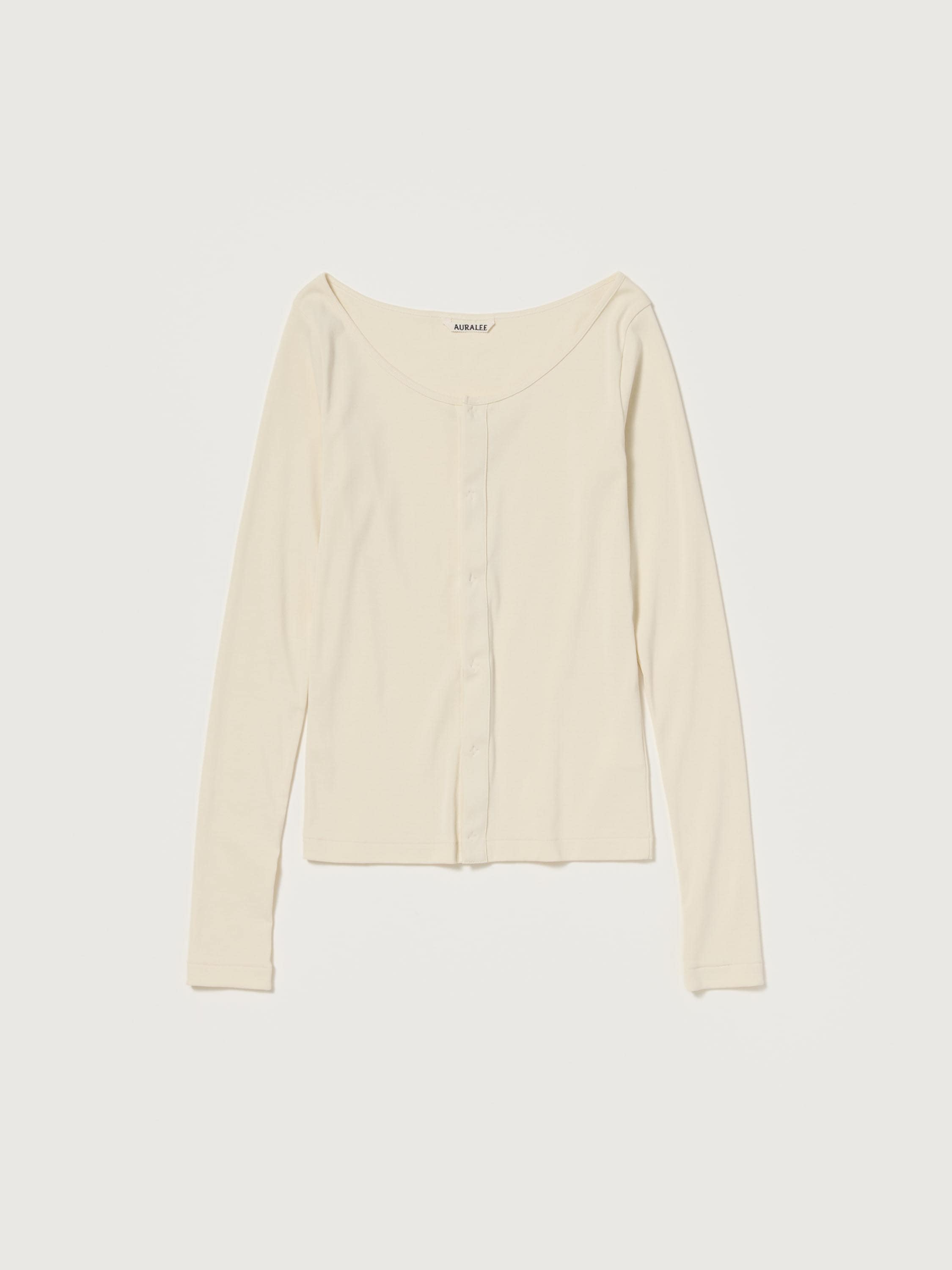 ORGANIC COTTON FINE RIB CARDIGAN