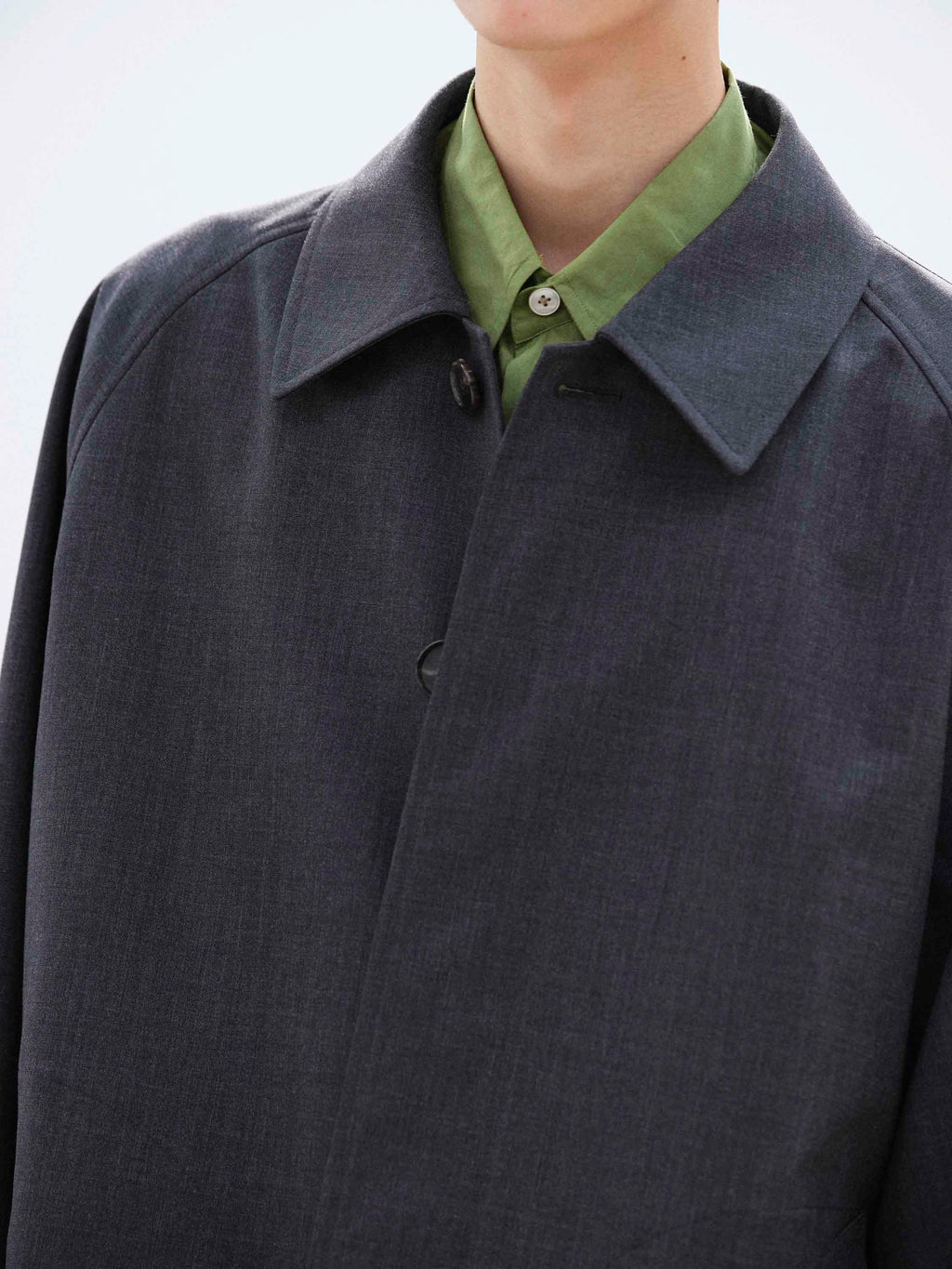 BONDED TROPICAL WOOL SHORT COAT